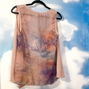 Daytrip graphic waterfall vest